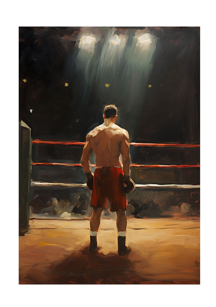 ボクシングのアートポスター原画のみ