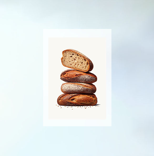 パンのアートポスター原画のみ設置イメージ