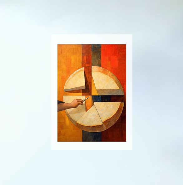 パンのアートポスター原画のみ設置イメージ