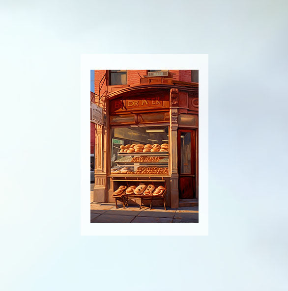 パンのアートポスター原画のみ設置イメージ