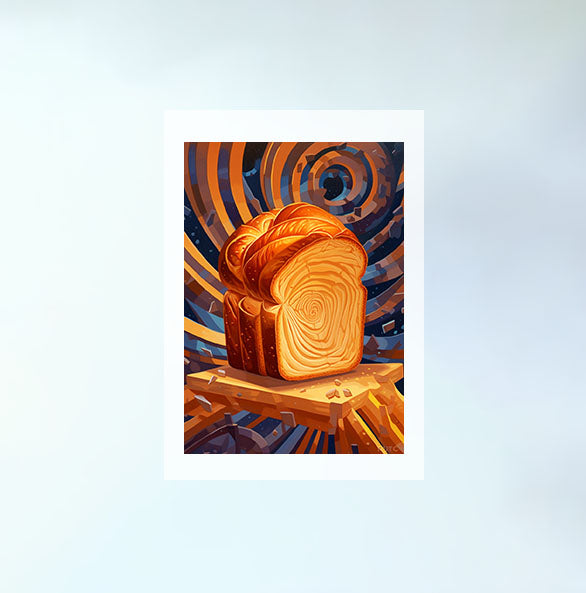 パンのアートポスター原画のみ設置イメージ