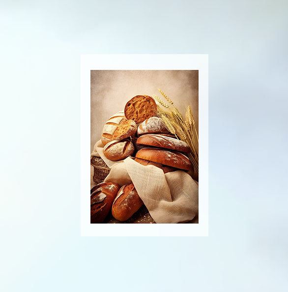 パンのアートポスター原画のみ設置イメージ
