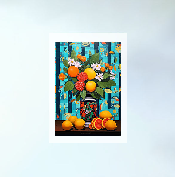 パンのアートポスター原画のみ設置イメージ