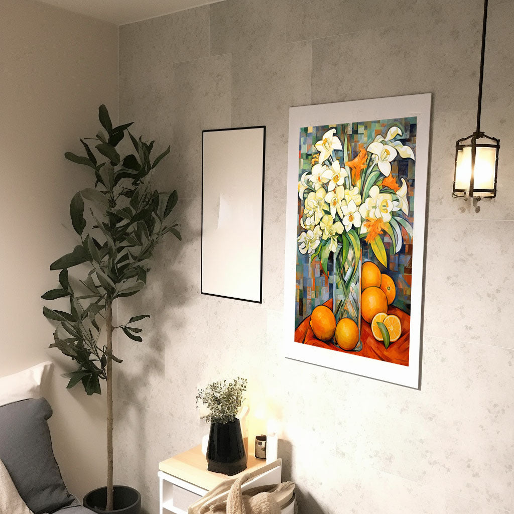 パンのアートポスター廊下配置イメージ