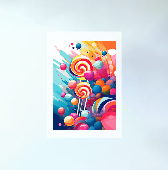 キャンディーのアートポスター原画のみ設置イメージ