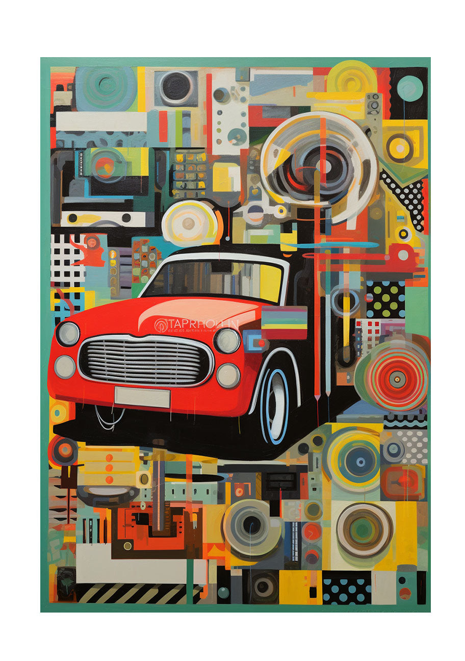 車のアートポスター原画のみ