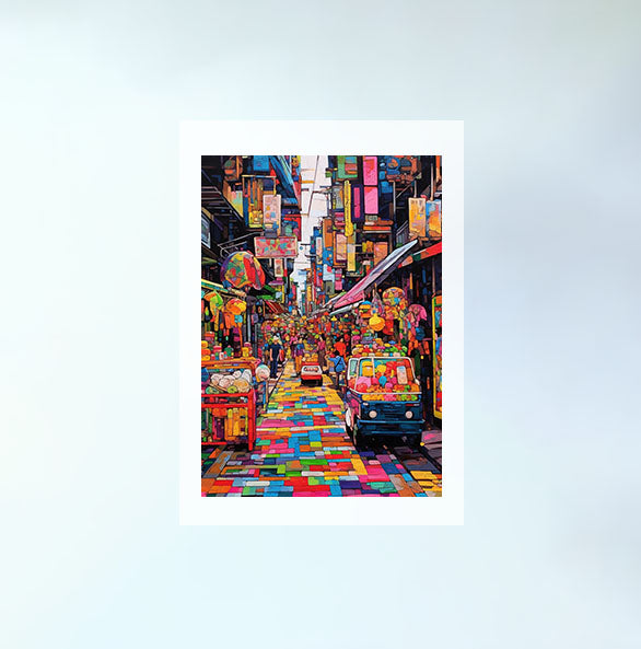 車のアートポスター原画のみ設置イメージ