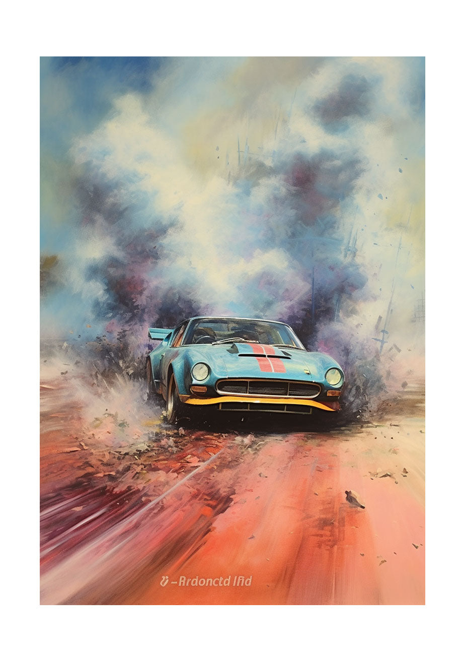 車のアートポスター原画のみ