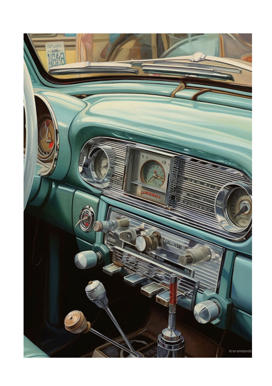 車のアートポスター原画のみ
