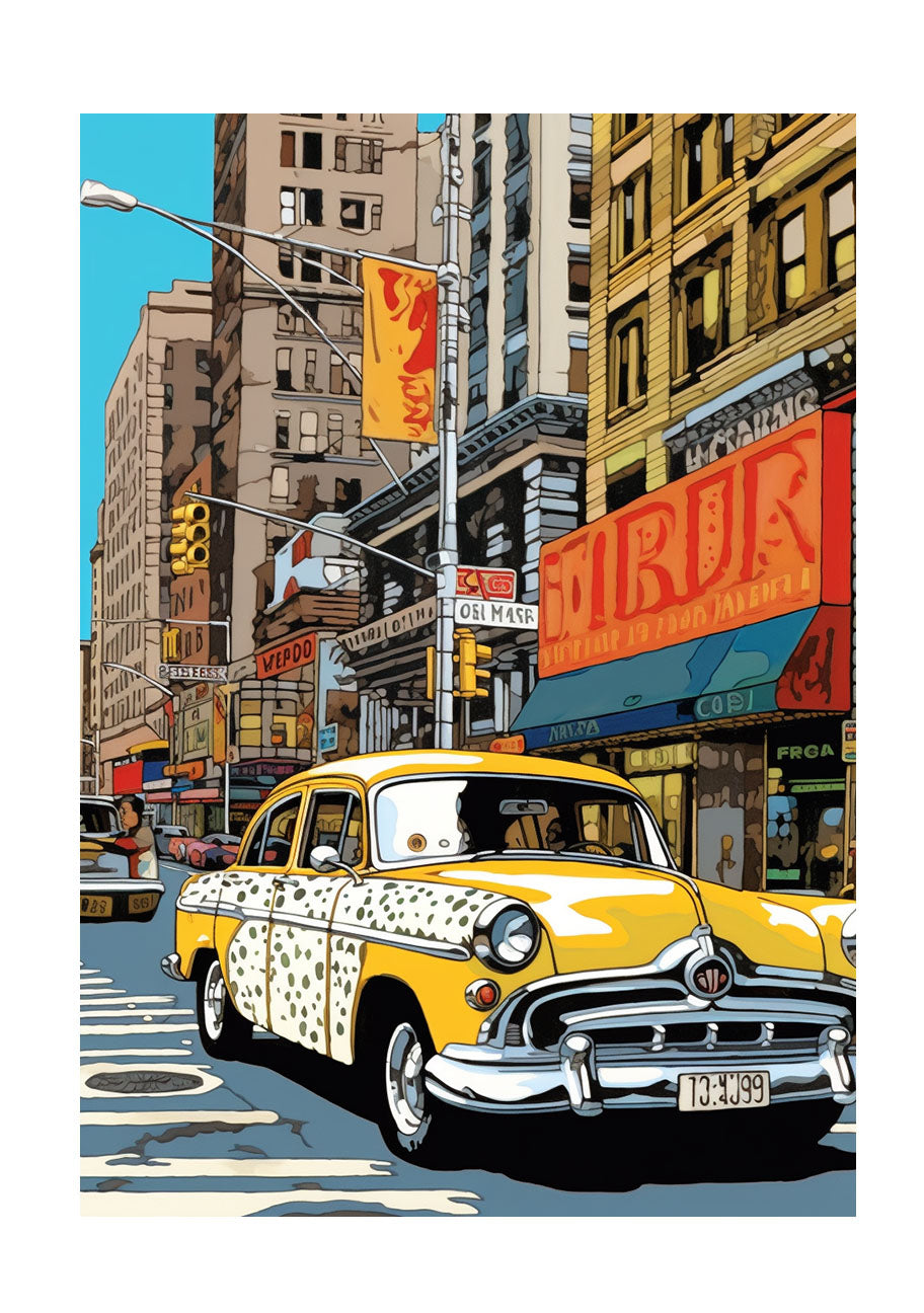 車のアートポスター原画のみ