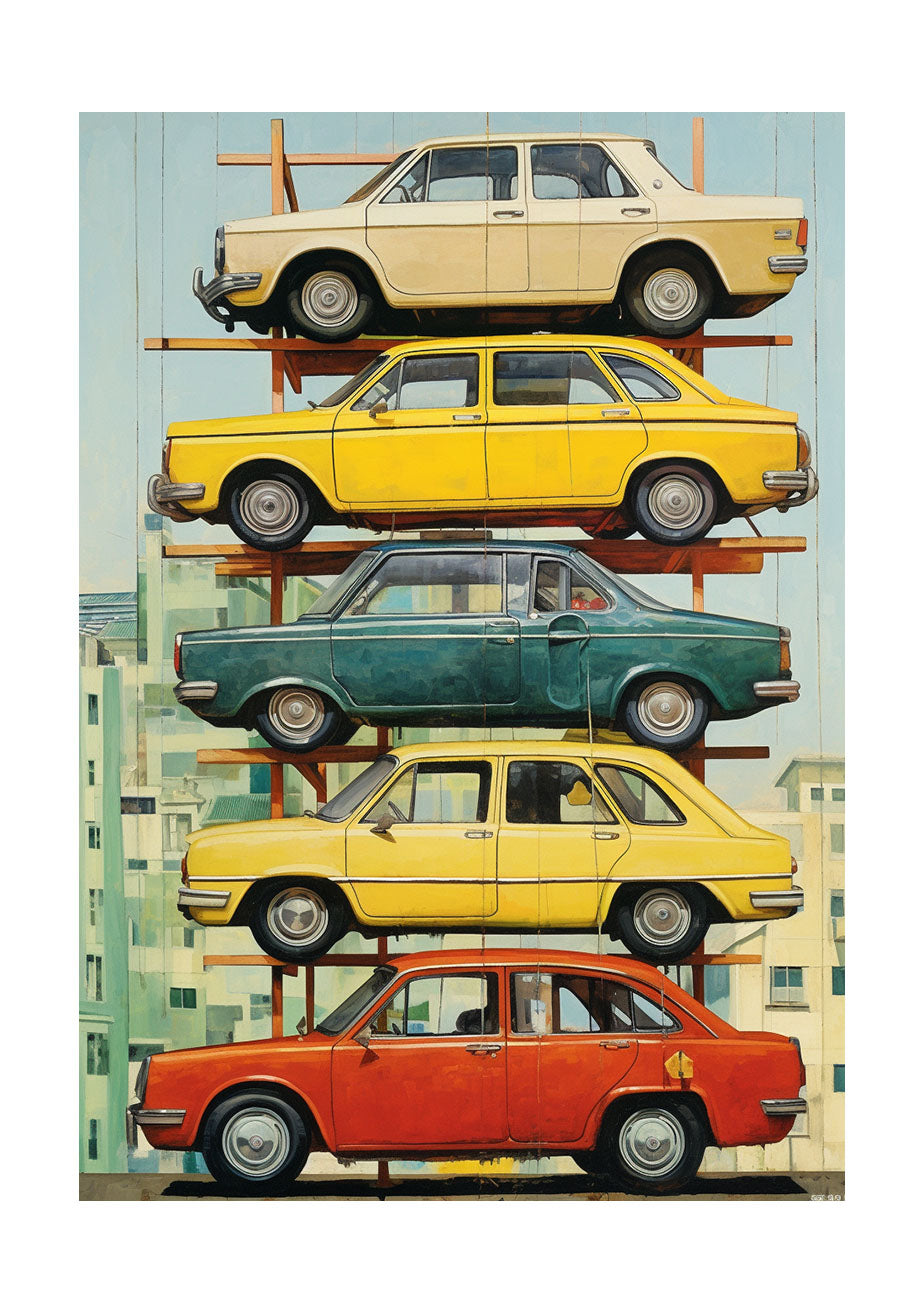 車のアートポスター原画のみ