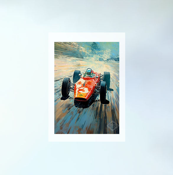 車のアートポスター原画のみ設置イメージ