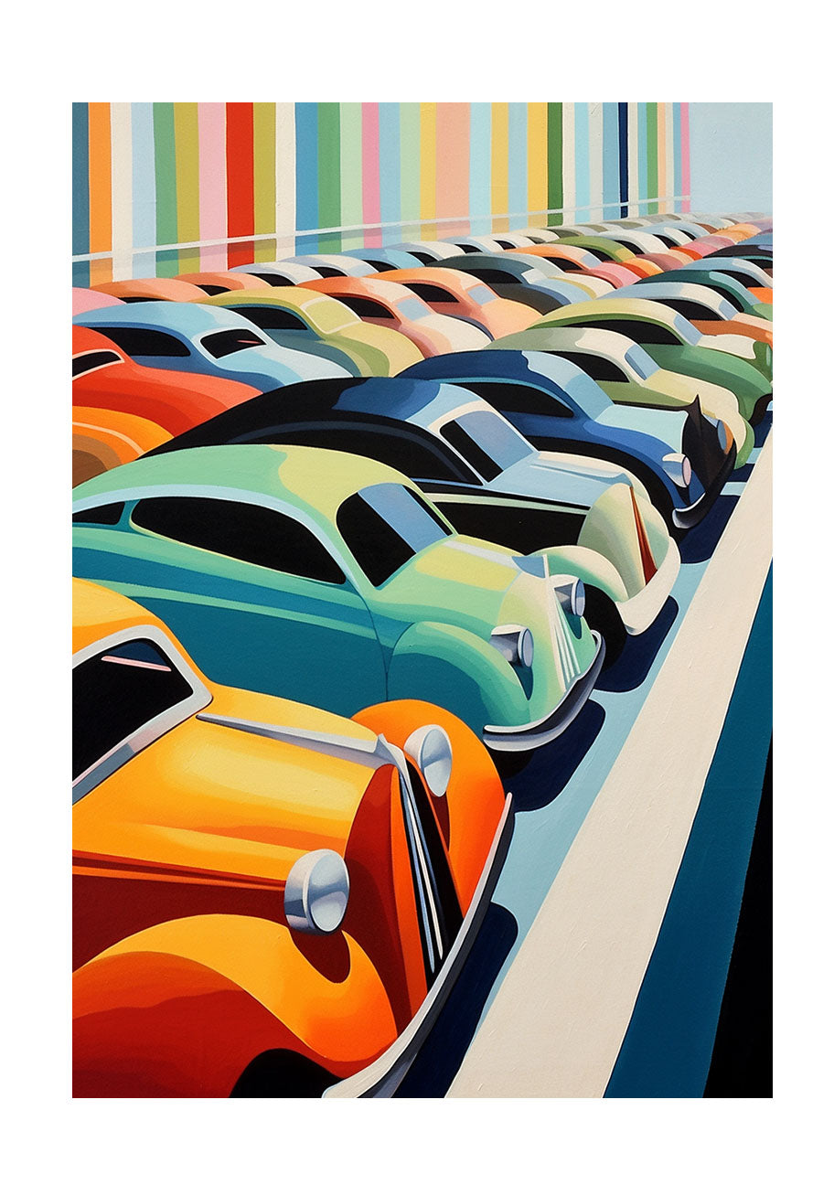 車のアートポスター原画のみ