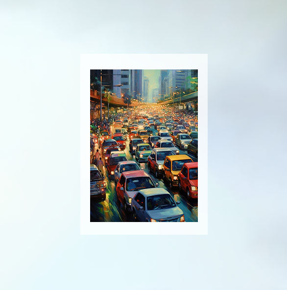 車のアートポスター原画のみ設置イメージ