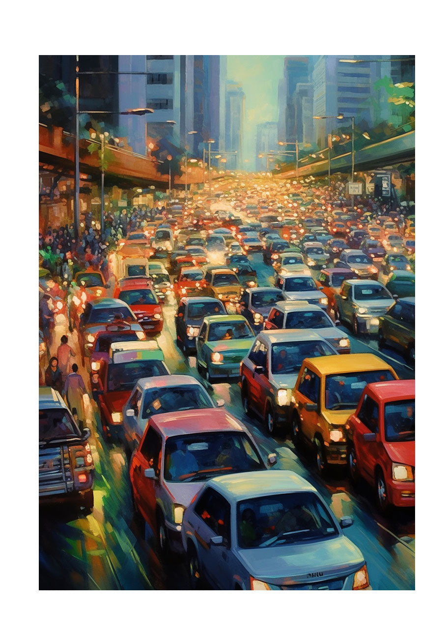 車のアートポスター原画のみ