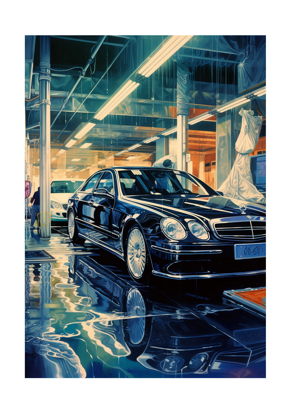 車のアートポスター原画のみ