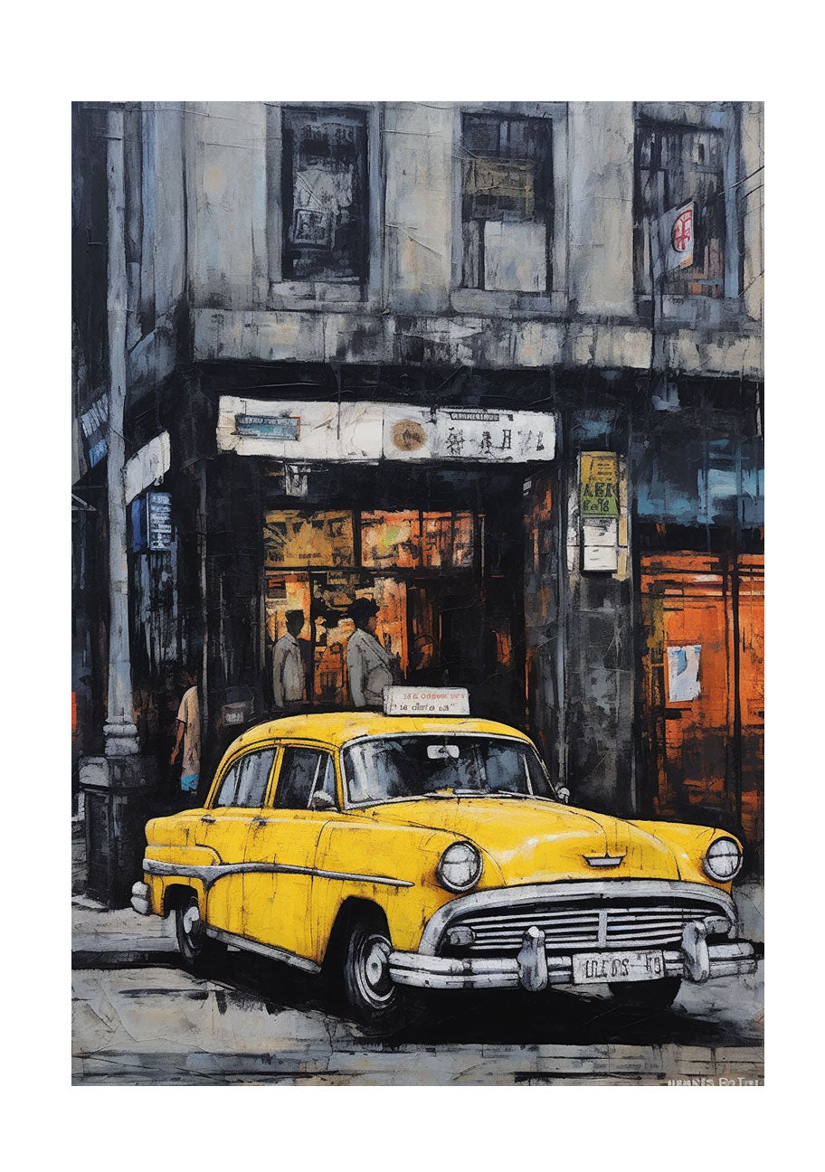 車のアートポスター原画のみ