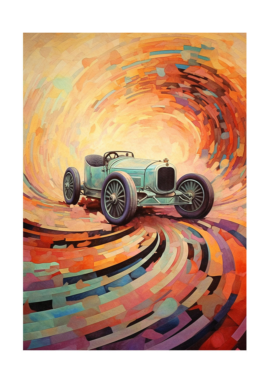 車のアートポスター原画のみ