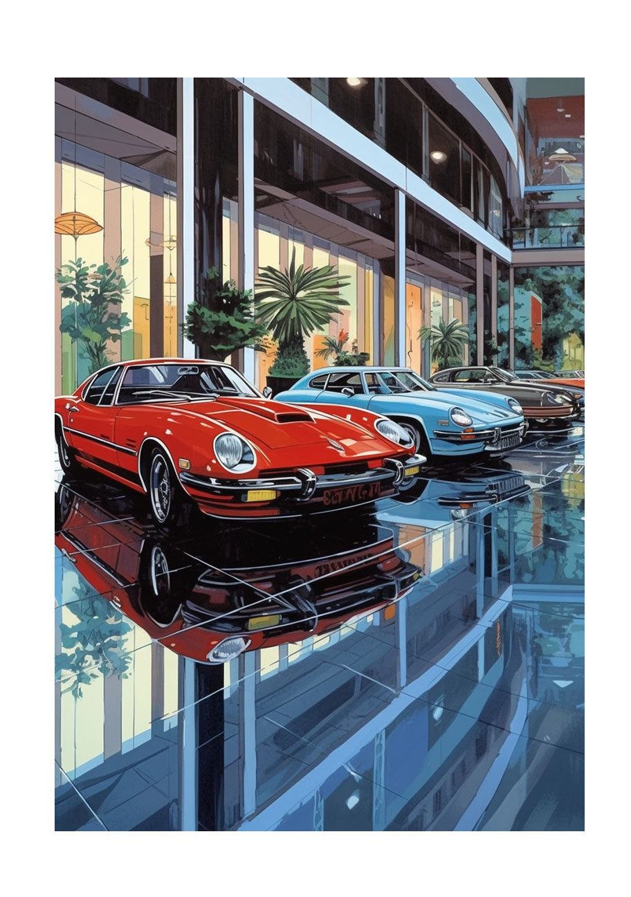 車のアートポスター原画のみ