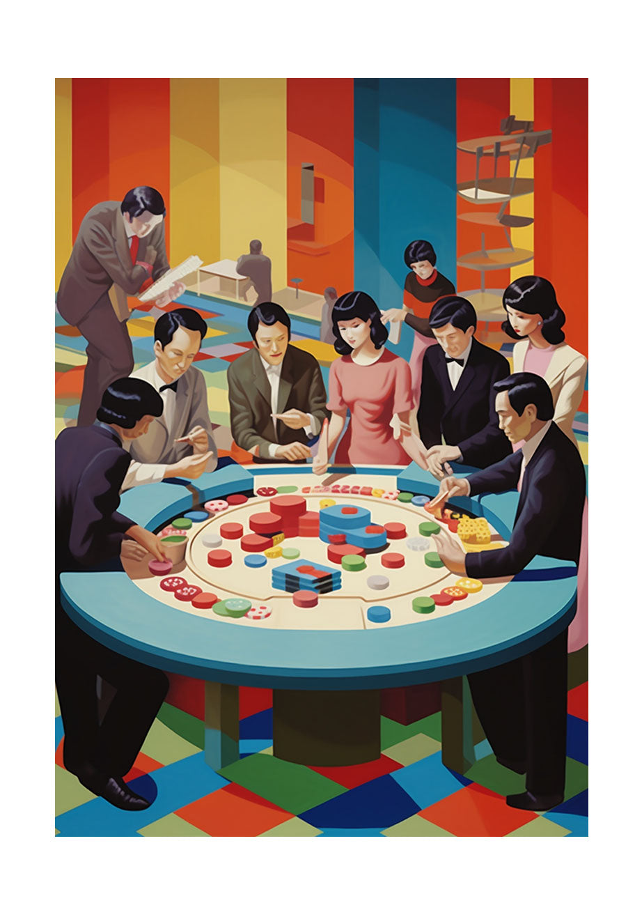 カジノのアートポスター原画のみ