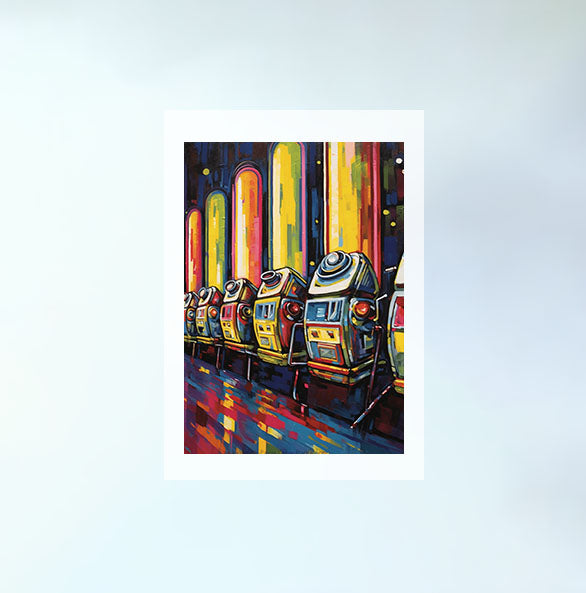 カジノのアートポスター原画のみ設置イメージ