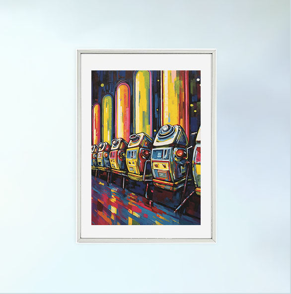 カジノのアートポスター銀フレームあり