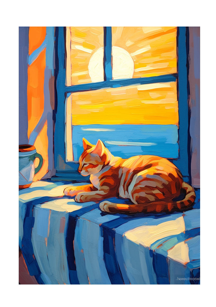 猫のアートポスター原画のみ