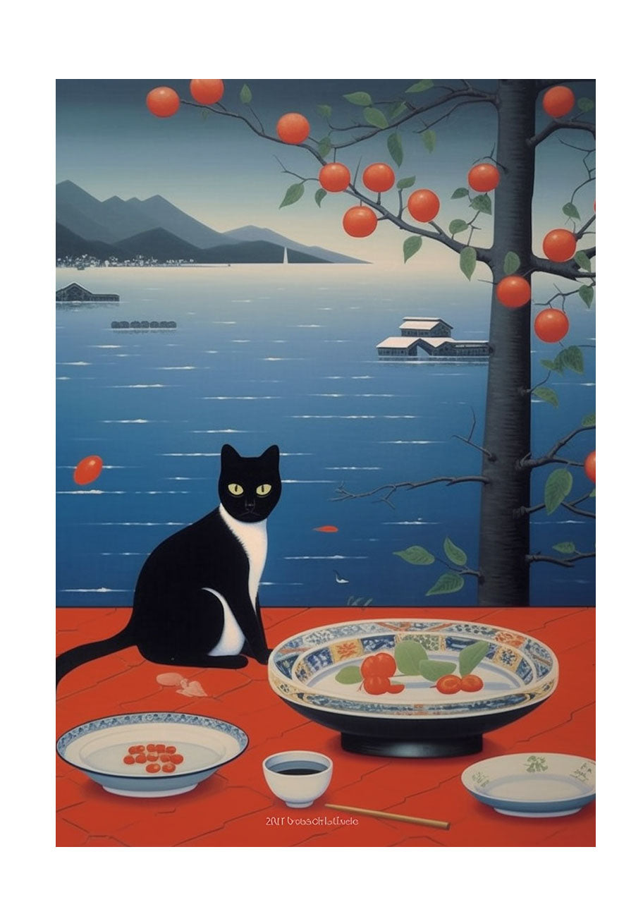 猫のアートポスター原画のみ