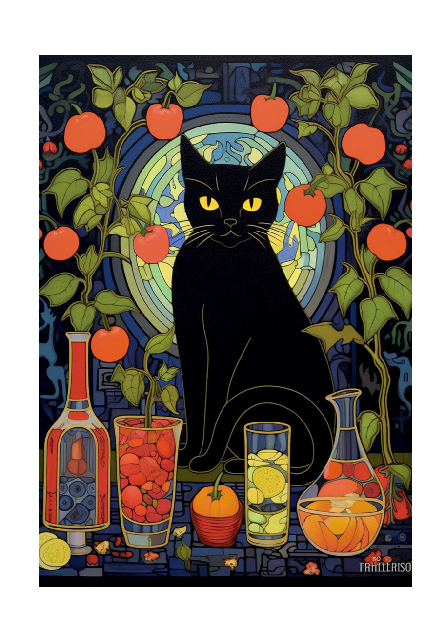 猫のアートポスター原画のみ