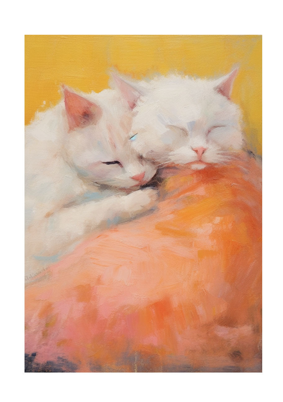 猫のアートポスター原画のみ