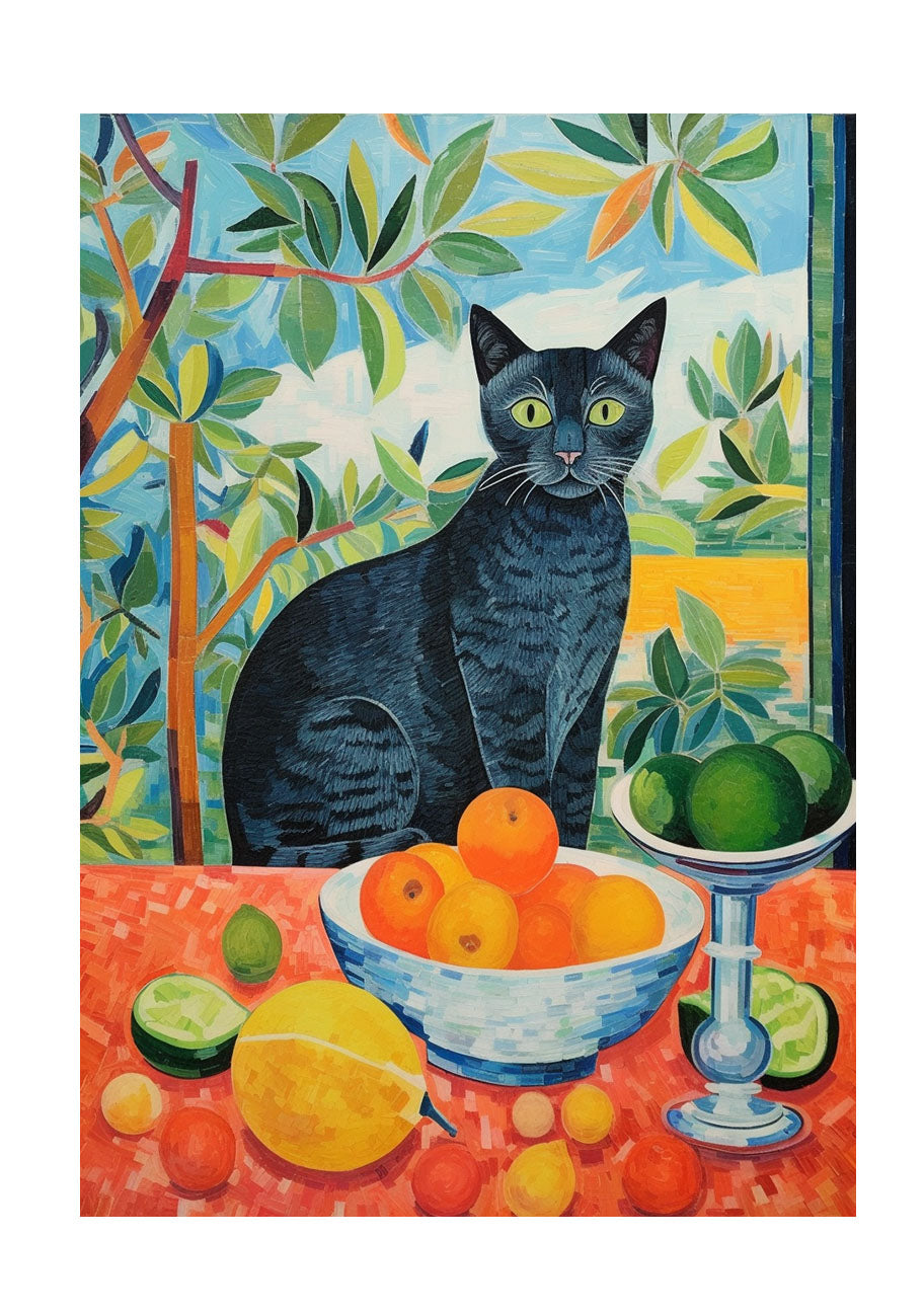 猫のアートポスター原画のみ