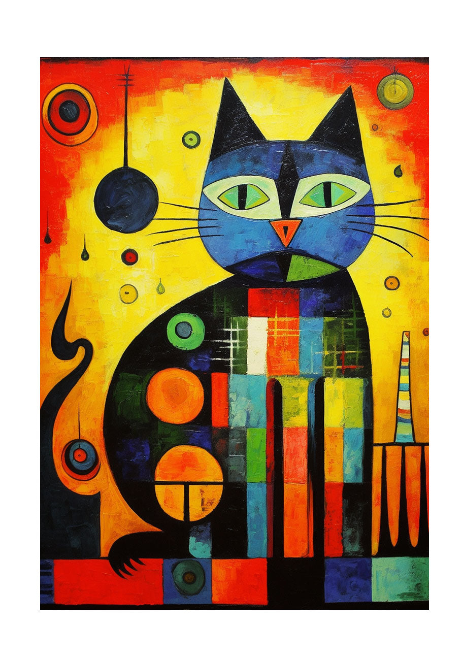 猫のアートポスター原画のみ