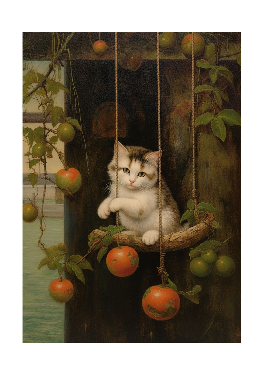 猫のアートポスター原画のみ