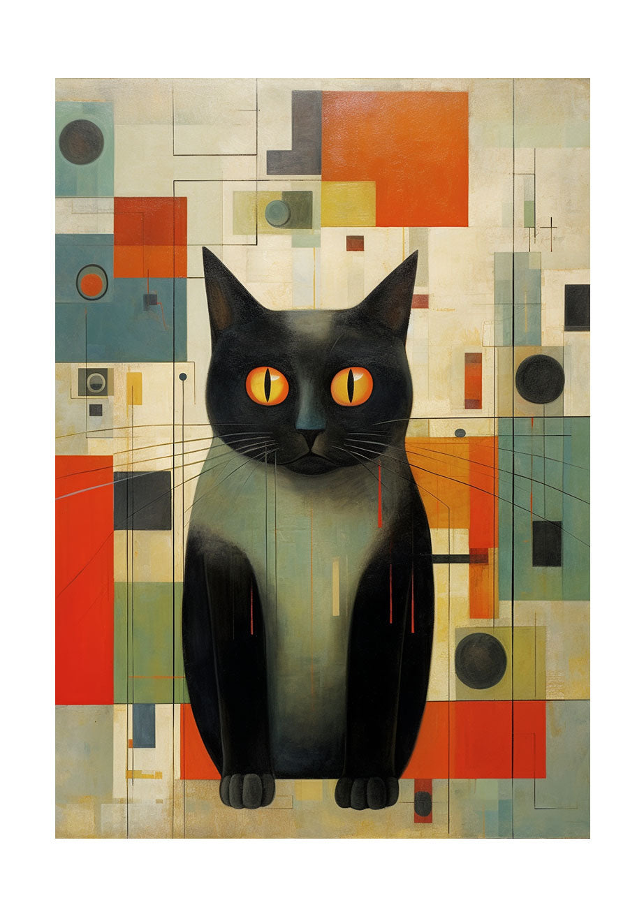 猫のアートポスター原画のみ