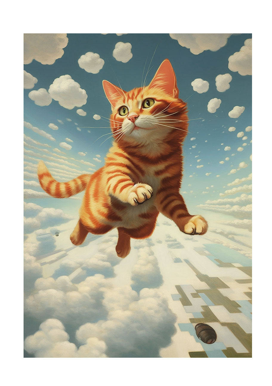 猫のアートポスター原画のみ