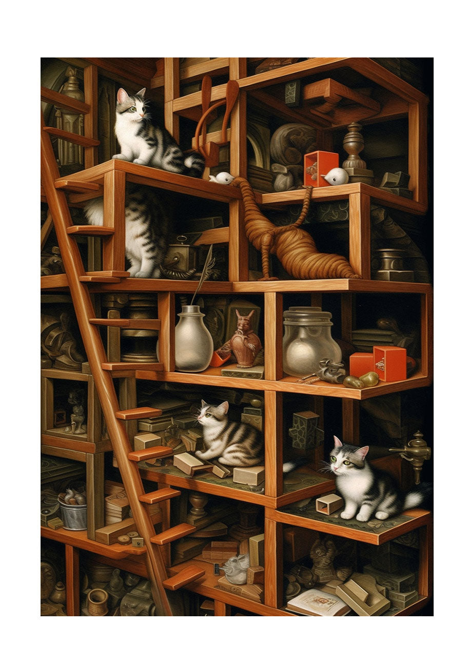 猫のアートポスター原画のみ