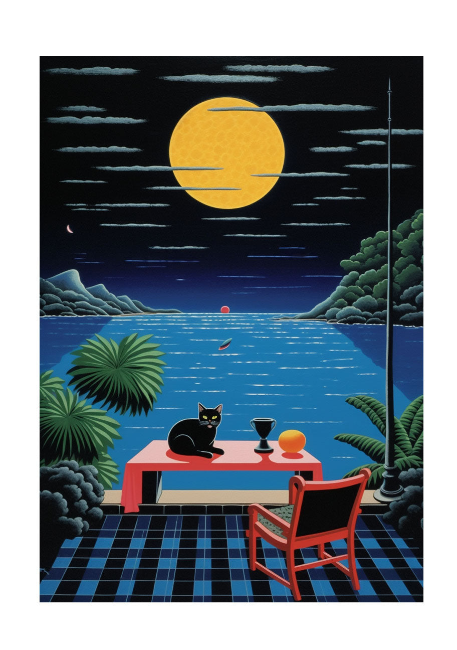 猫のアートポスター原画のみ