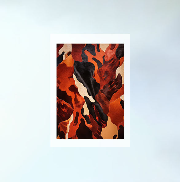 牛のアートポスター原画のみ設置イメージ