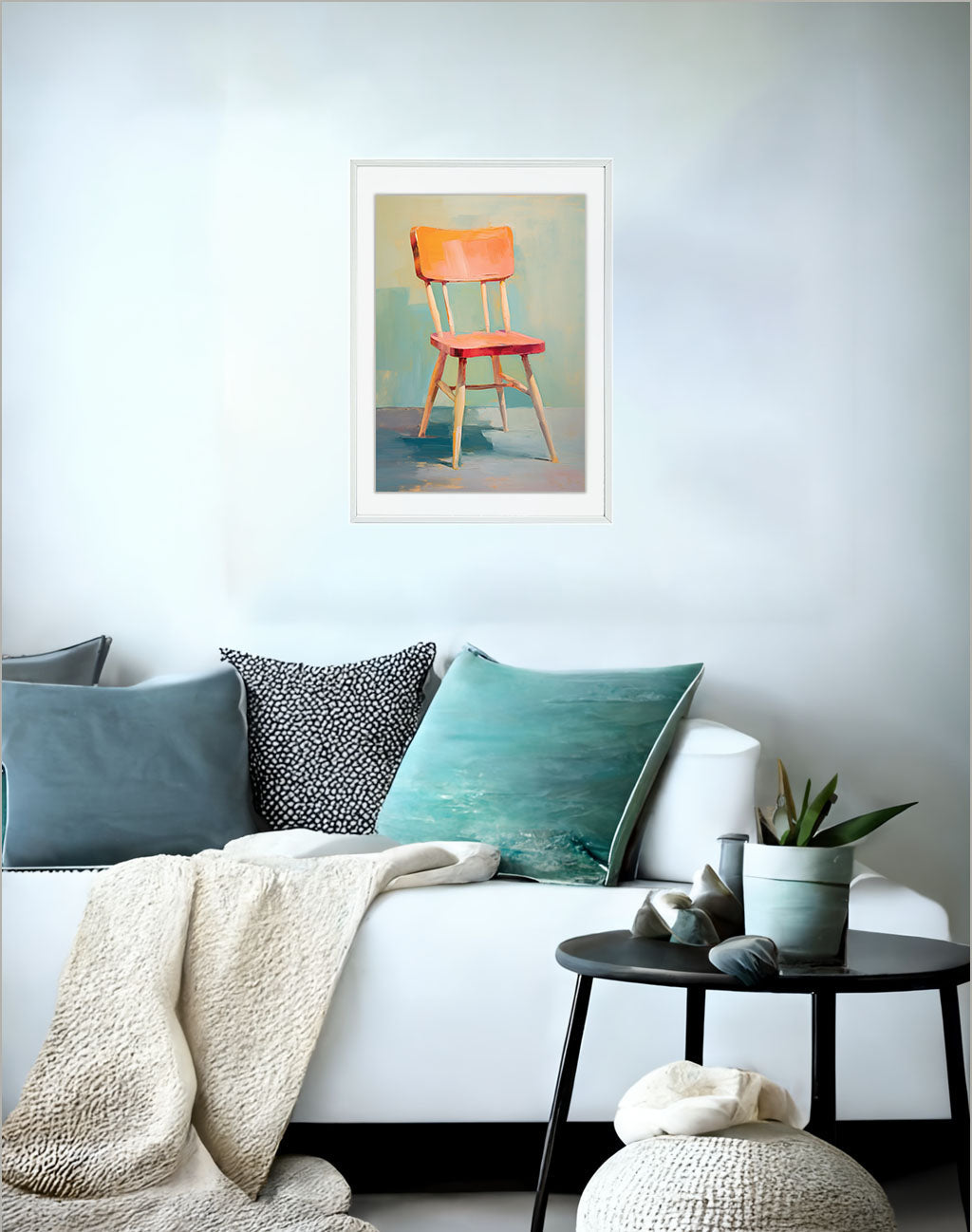 椅子のアートポスターソファ配置イメージ