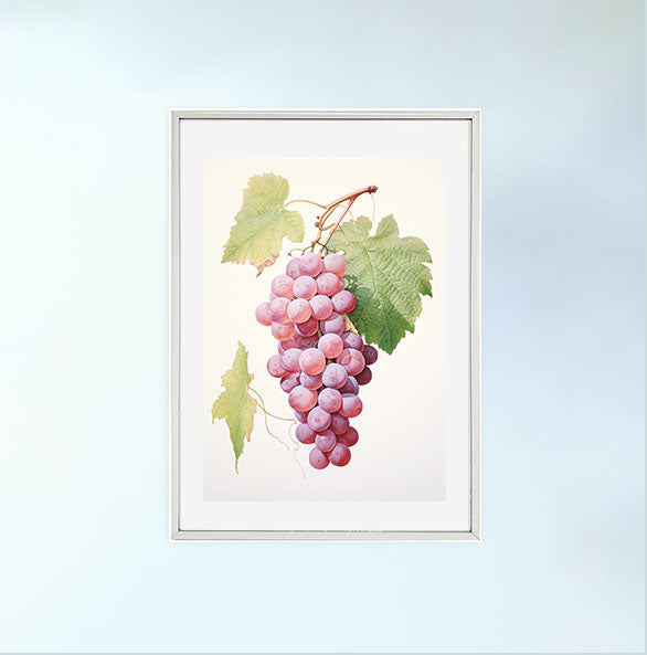 シャンパンのアートポスター銀フレームあり