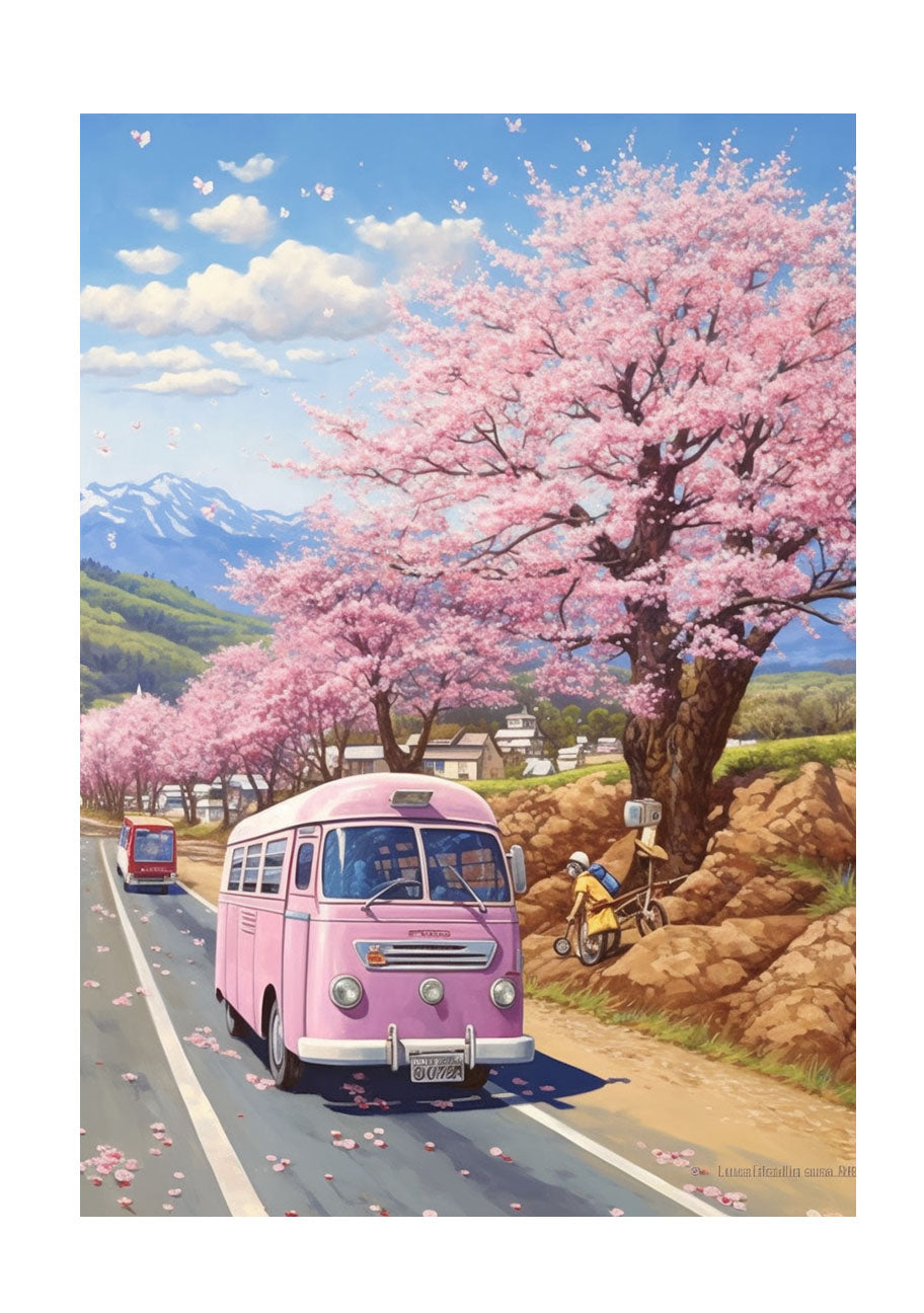 桜のアートポスター原画のみ