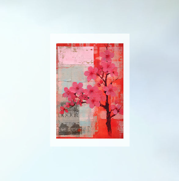 桜のアートポスター原画のみ設置イメージ