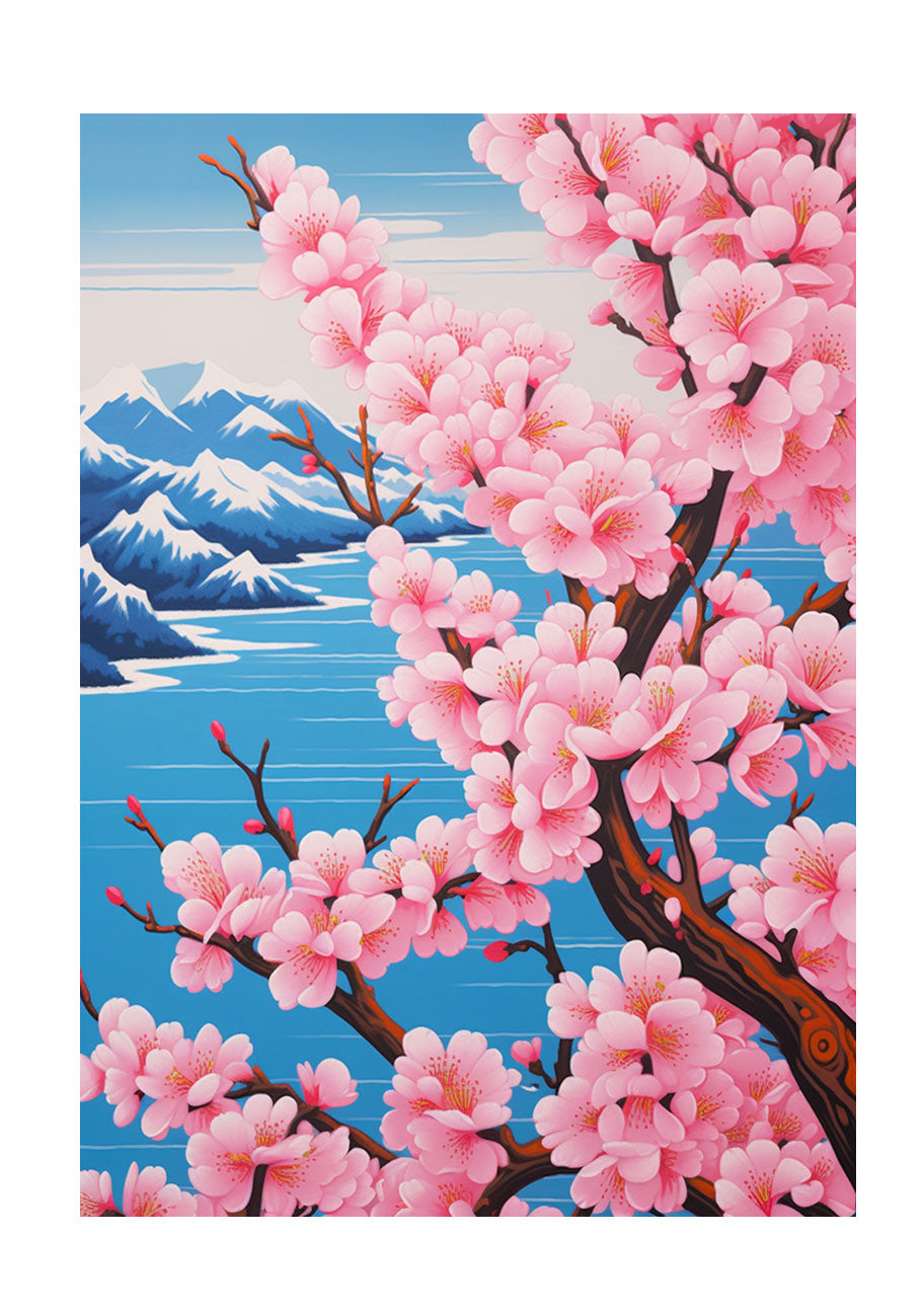 桜のアートポスター原画のみ