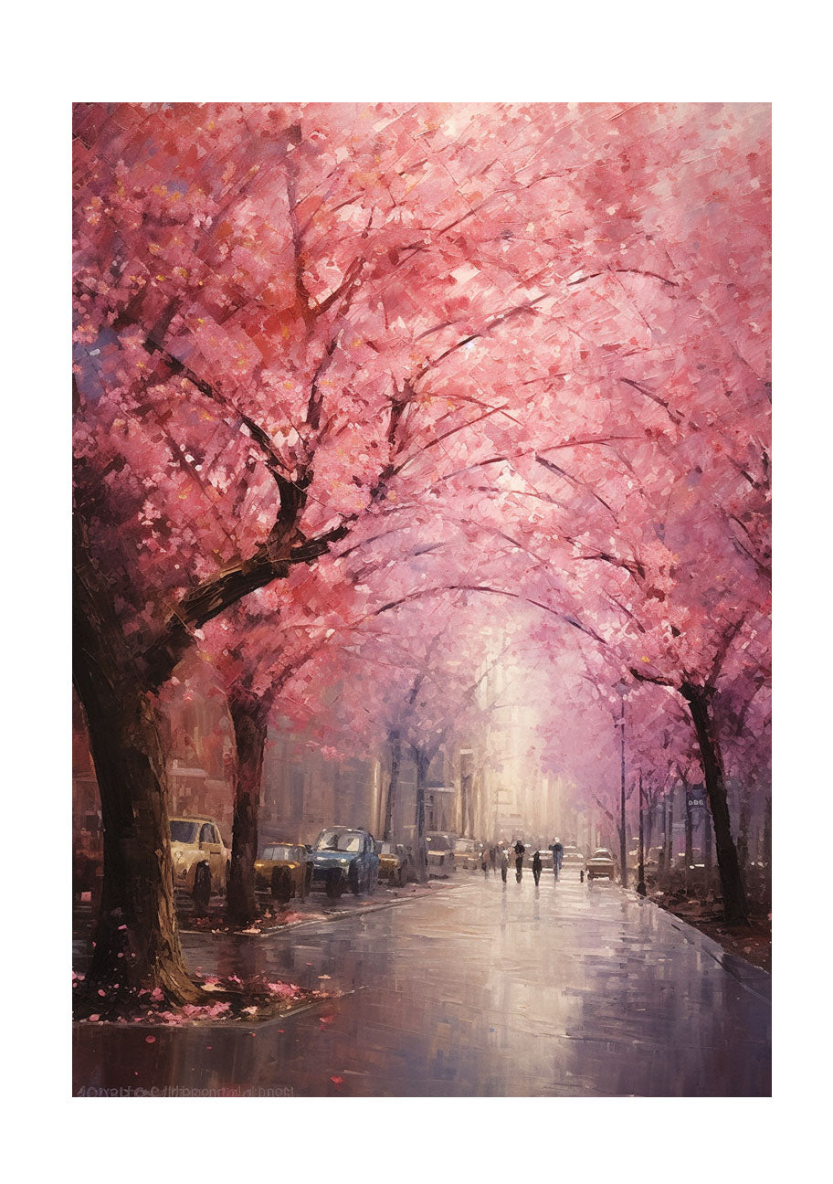 桜のアートポスター原画のみ