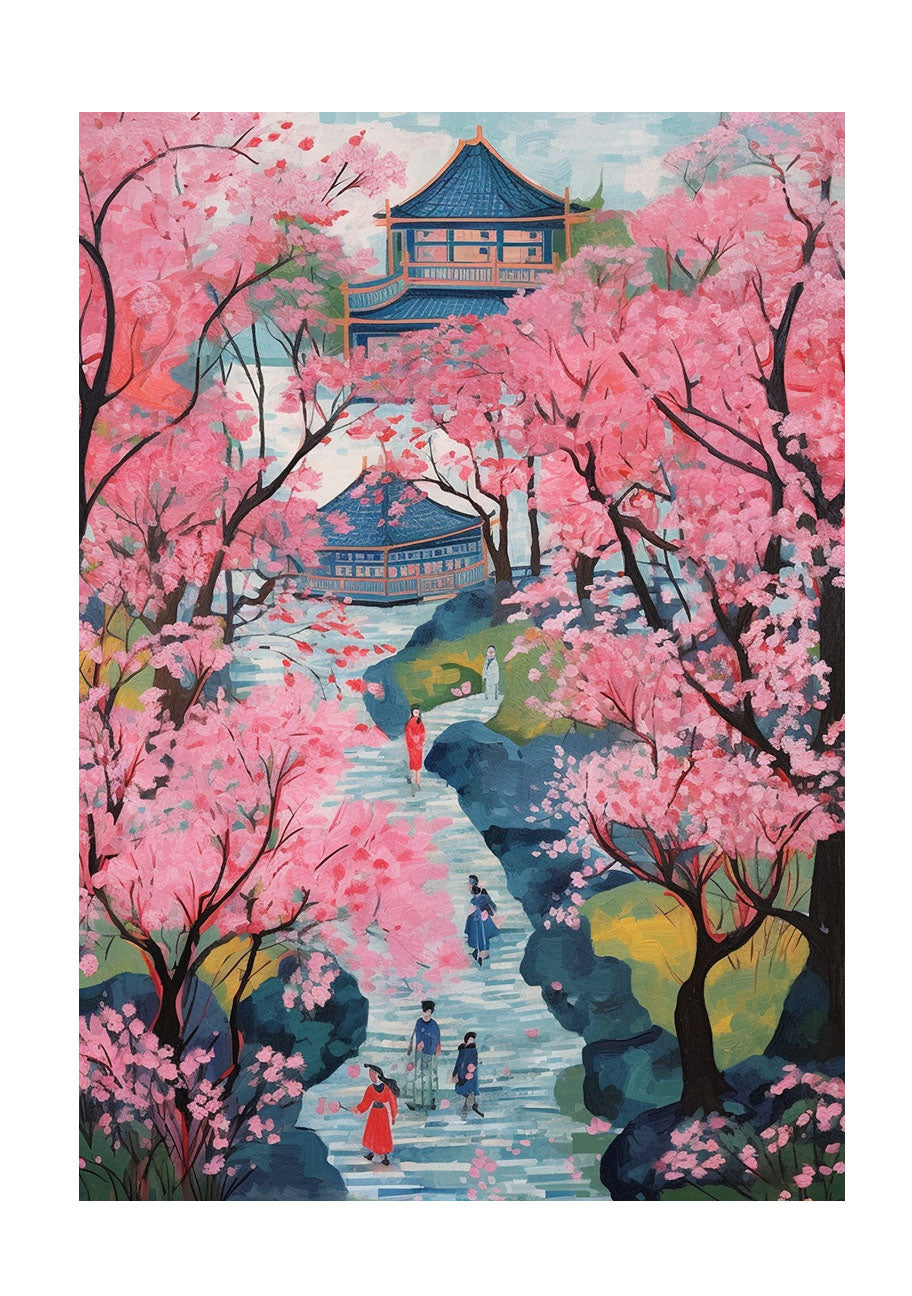 桜のアートポスター原画のみ