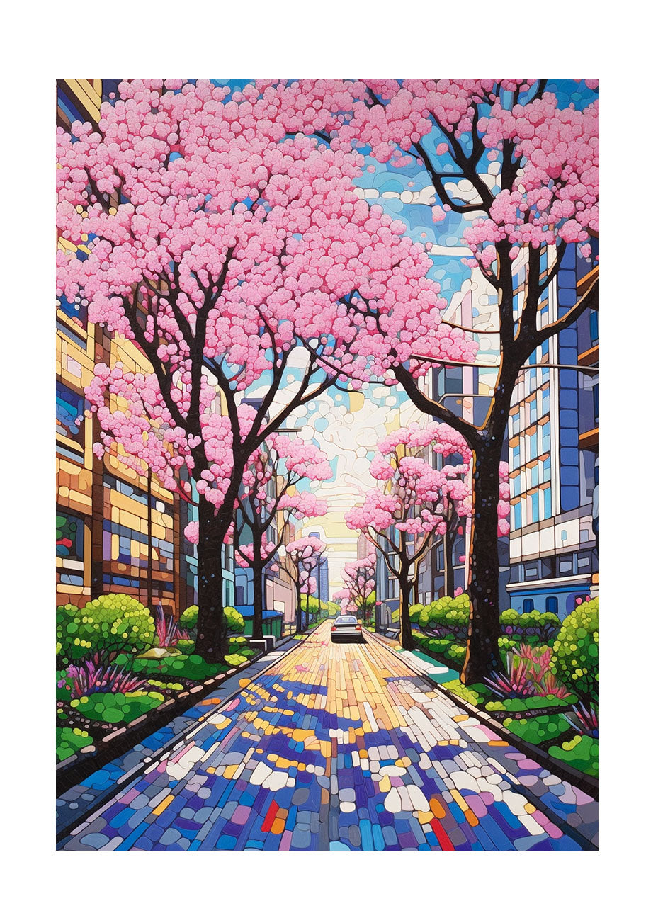 桜のアートポスター原画のみ