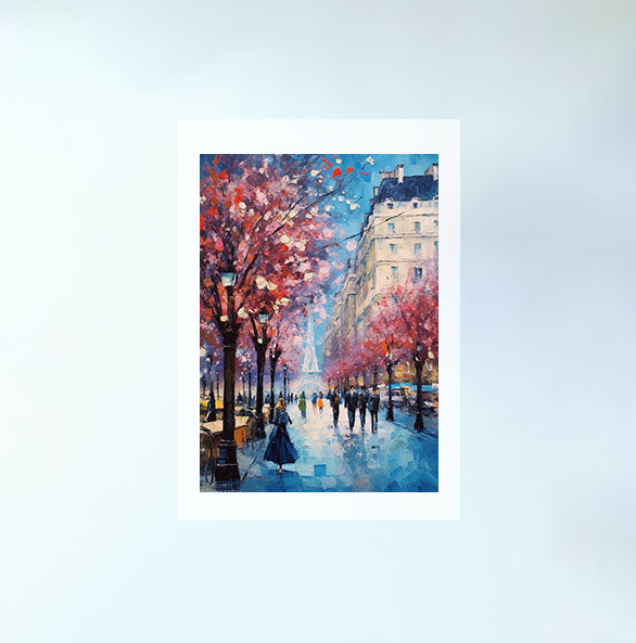 桜のアートポスター原画のみ設置イメージ