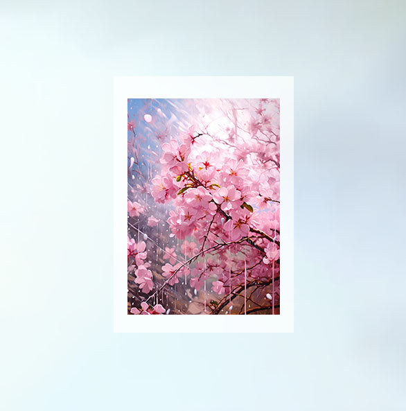 桜のアートポスター原画のみ設置イメージ