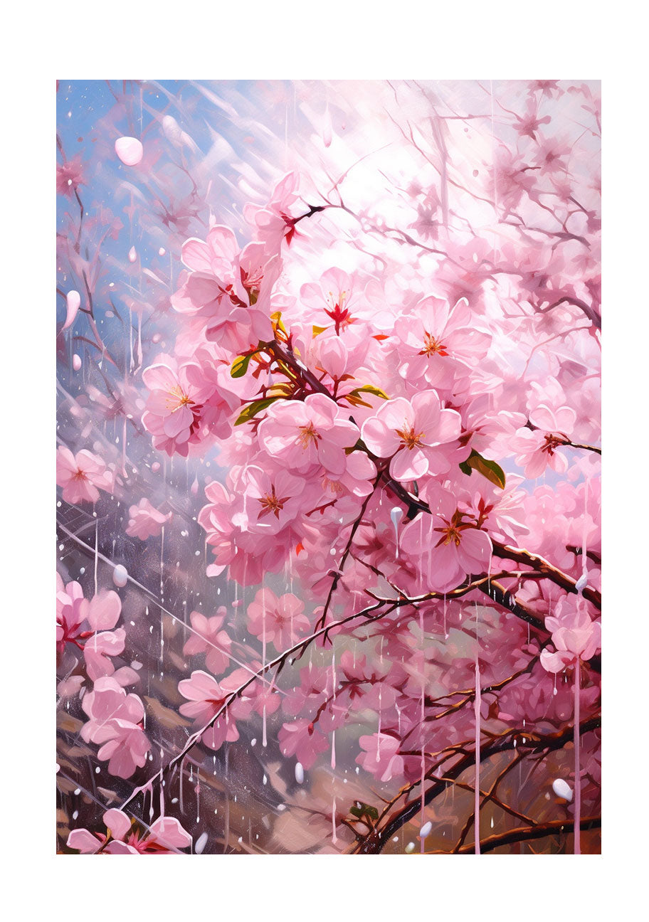 桜のアートポスター原画のみ