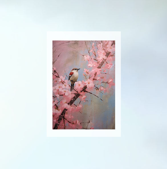 桜のアートポスター原画のみ設置イメージ